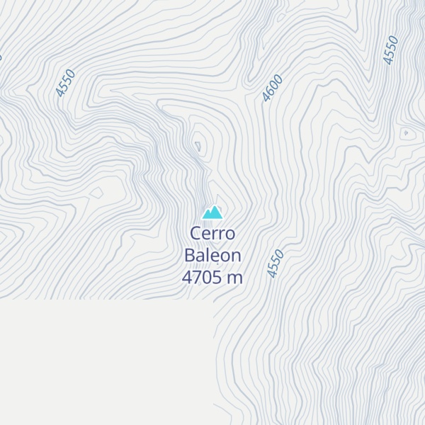 Map of Cerro Baleon