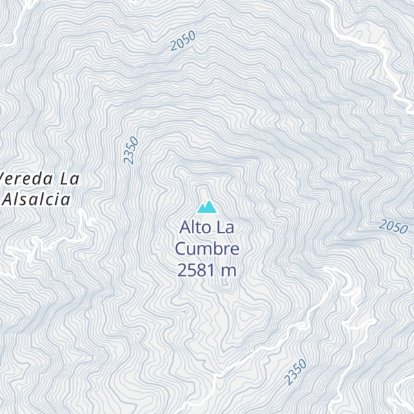 Map of Alto La Cumbre
