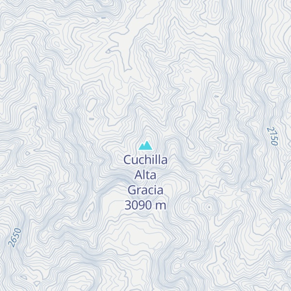 Map of Cuchilla Alta Gracia