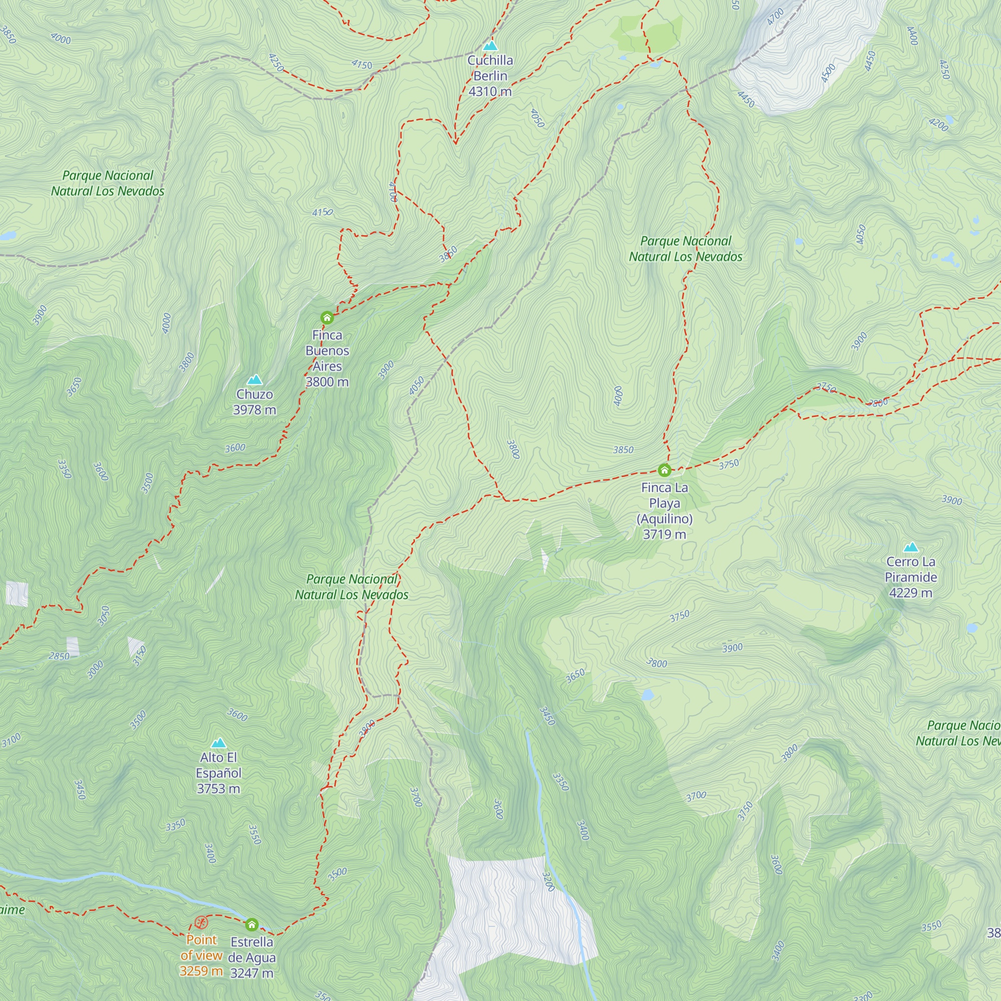 La Primavera map