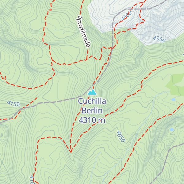 Map of Cuchilla Berlin
