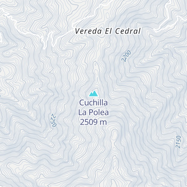 Map of Cuchilla La Polea