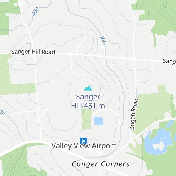 Map of Sanger Hill