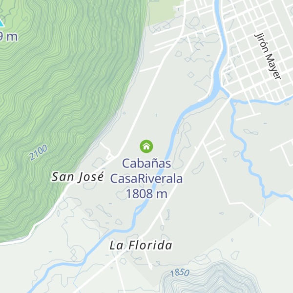 Map of Cabañas CasaRiverala