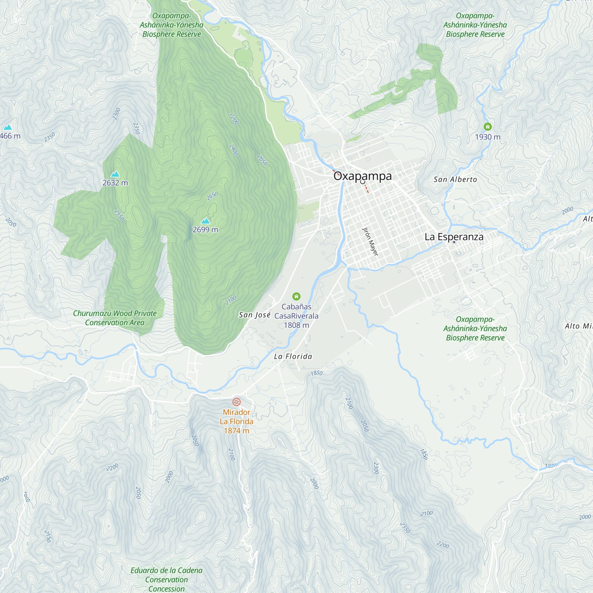 Cabañas CasaRiverala map