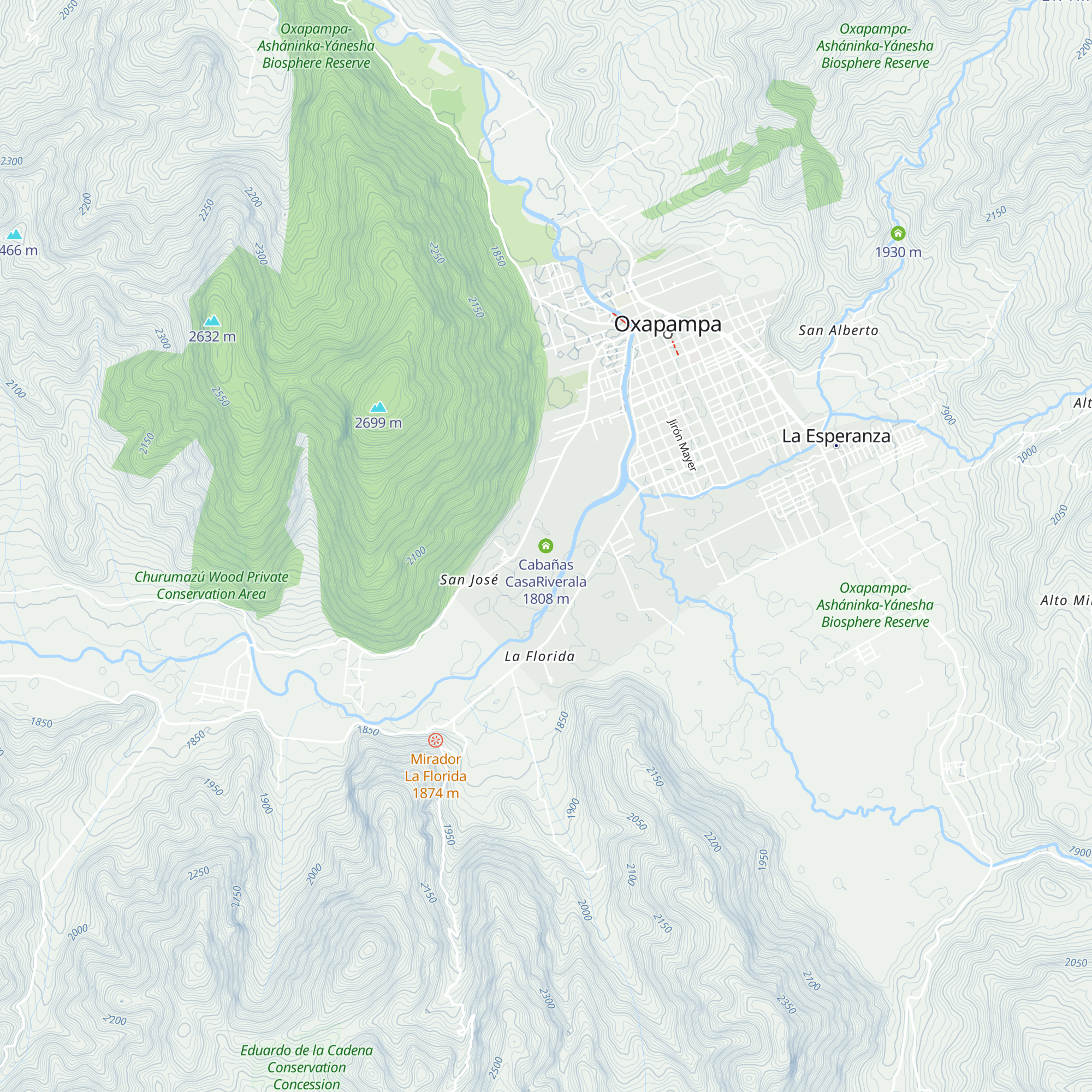 Cabañas CasaRiverala map