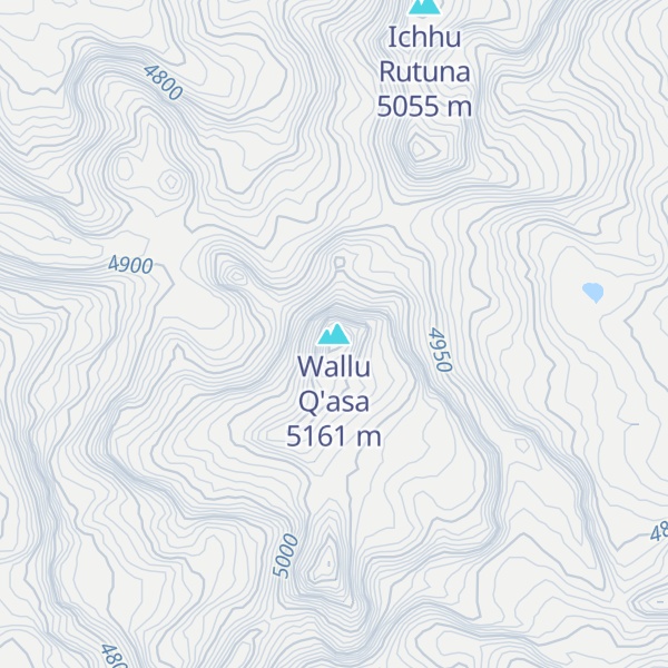 Map of Wallu Q'asa