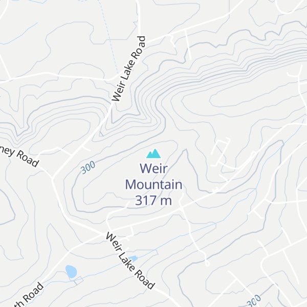 Map of Weir Mountain