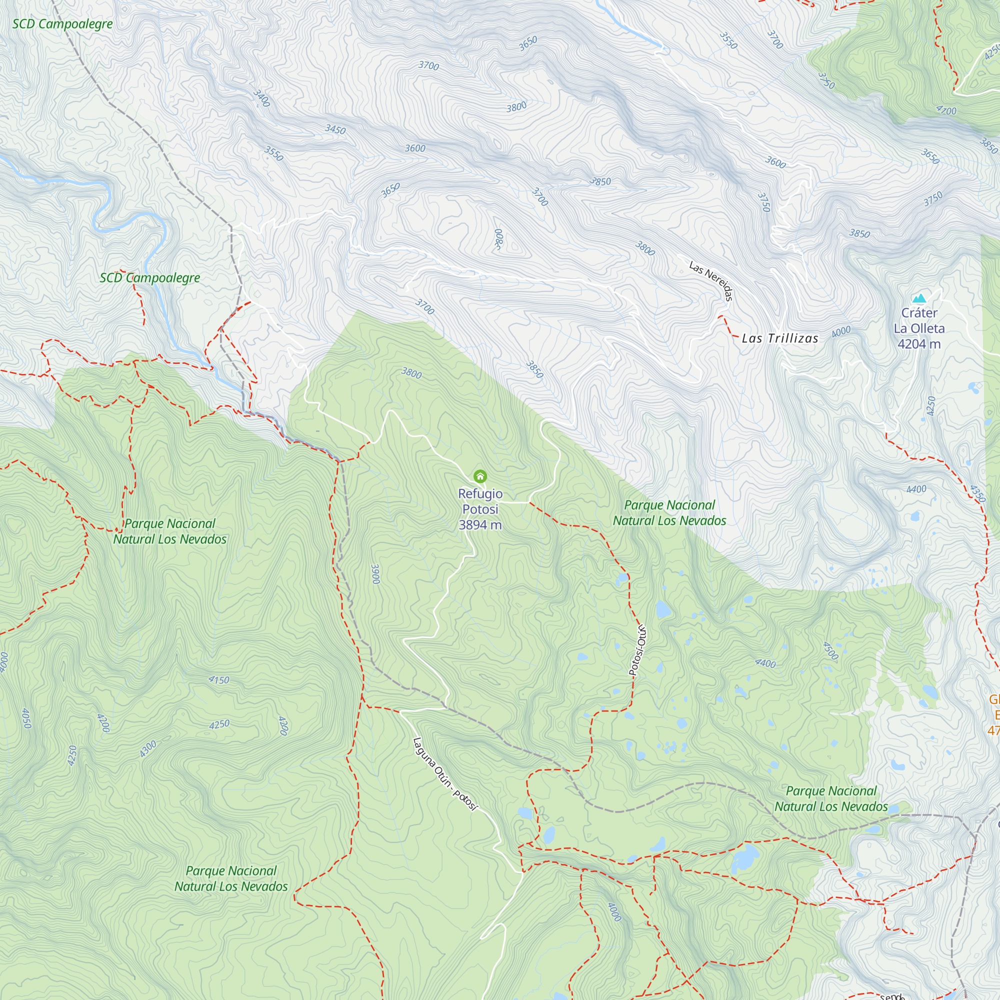 Potosí map