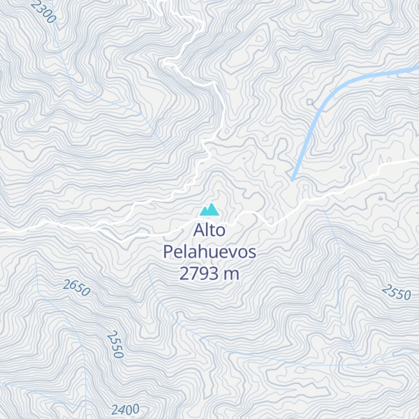 Map of Alto Pelahuevos