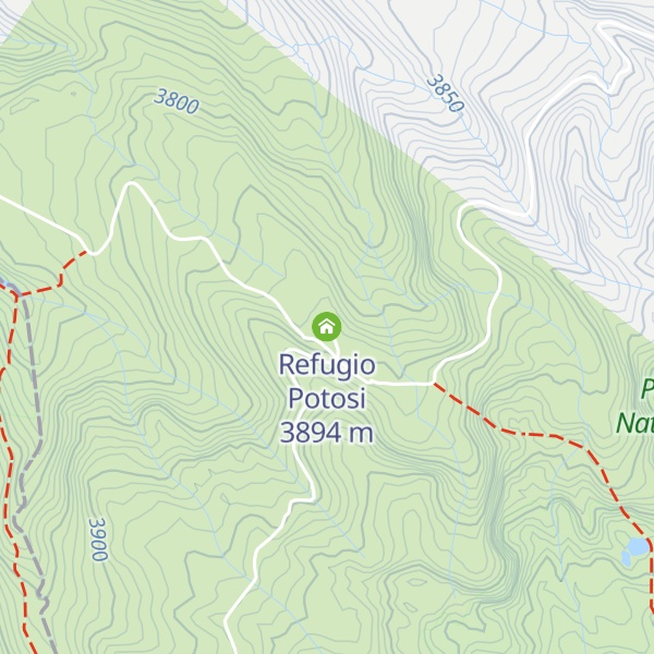 Map of Refugio Potosi