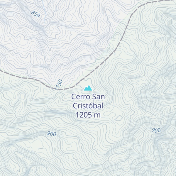 Map of Cerro San Cristóbal