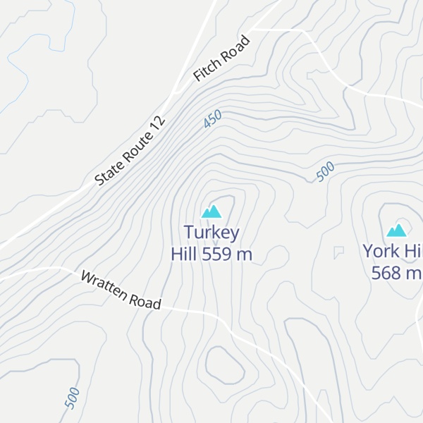 Map of Turkey Hill