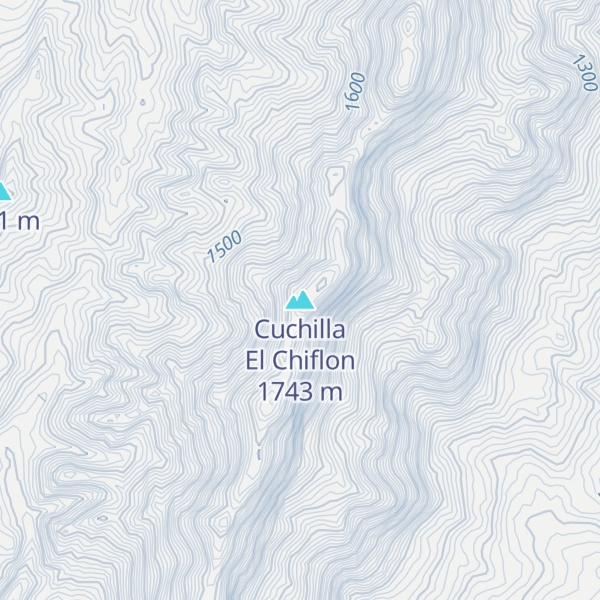Map of Cuchilla El Chiflon