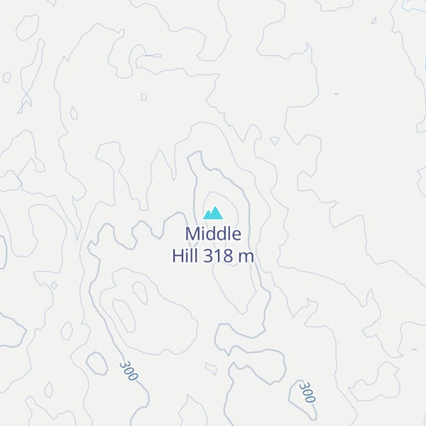 Map of Middle Hill