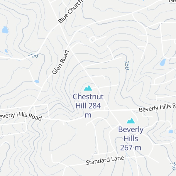 Map of Chestnut Hill