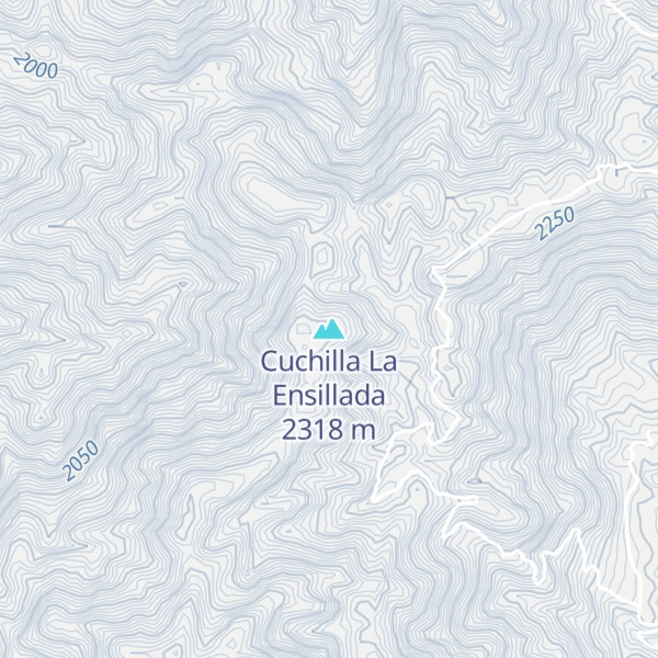Map of Cuchilla La Ensillada