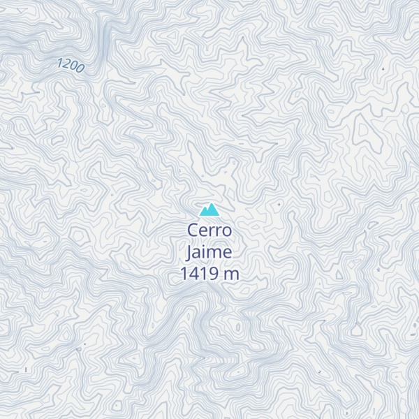 Map of Cerro Jaime