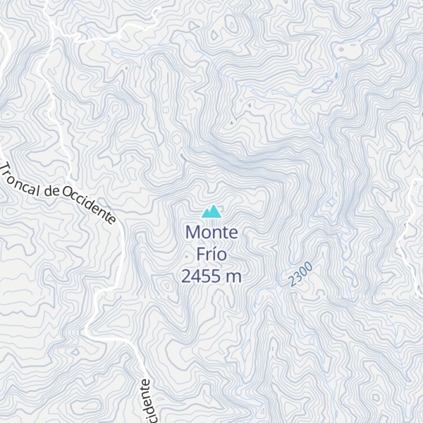Map of Monte Frío