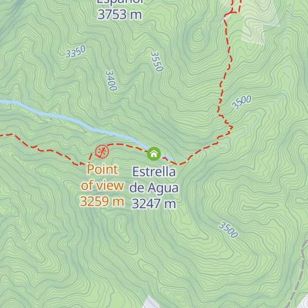 Map of Estrella de Agua