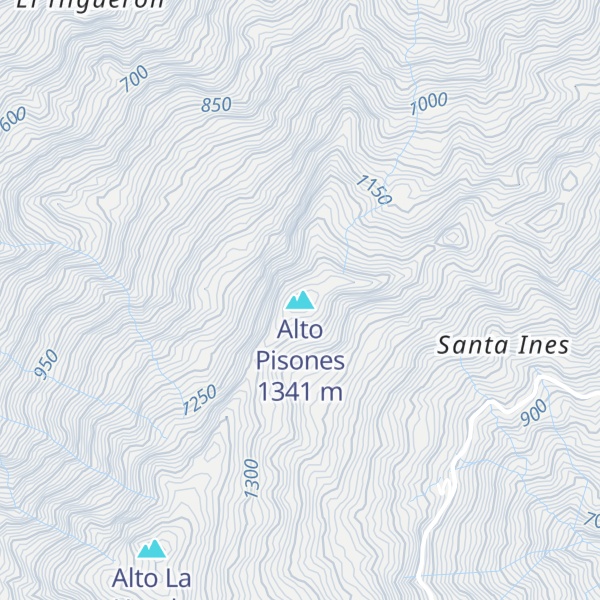 Map of Alto Pisones