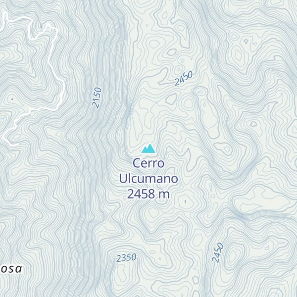 Map of Cerro Ulcumano