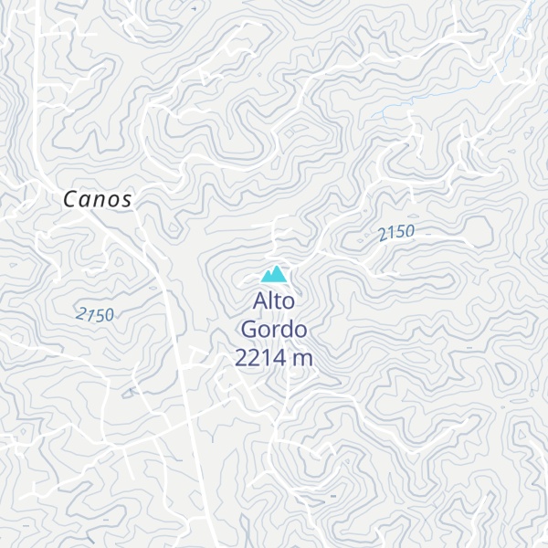 Map of Alto Gordo