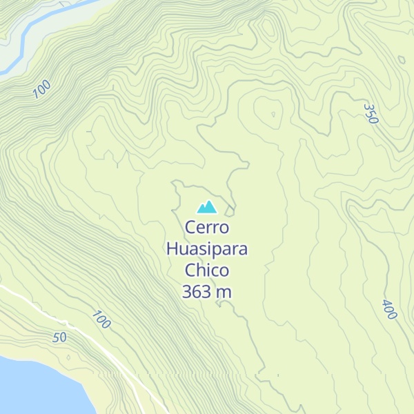 Map of Cerro Huasipara Chico