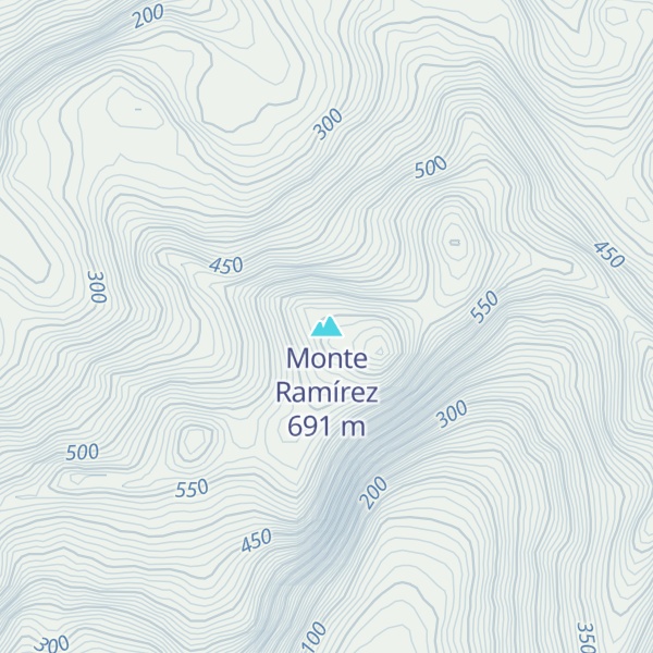 Map of Monte Ramírez
