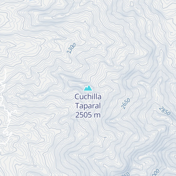 Map of Cuchilla Taparal