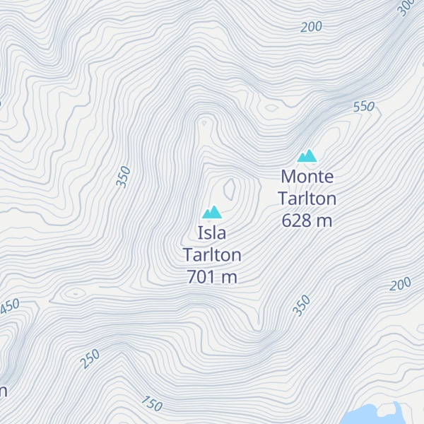 Map of Isla Tarlton