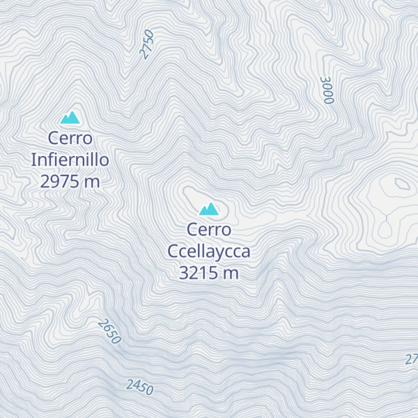 Map of Cerro Ccellaycca