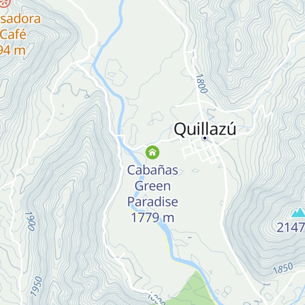 Map of Cabañas Green Paradise