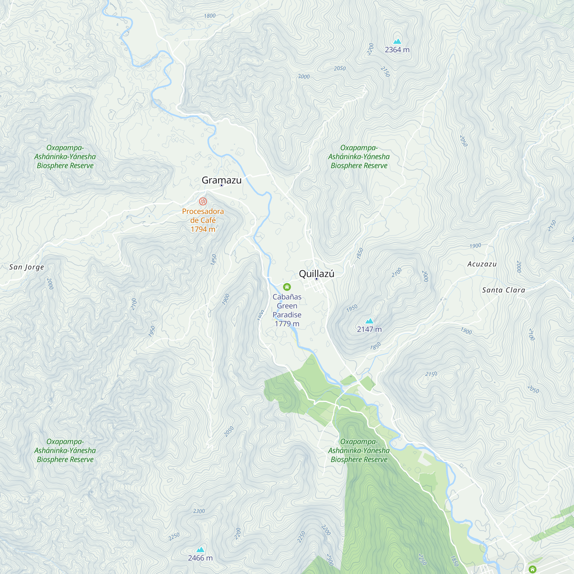 Cabañas Green Paradise map