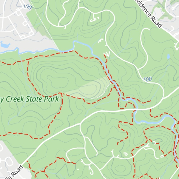 Map of Hunting Hill