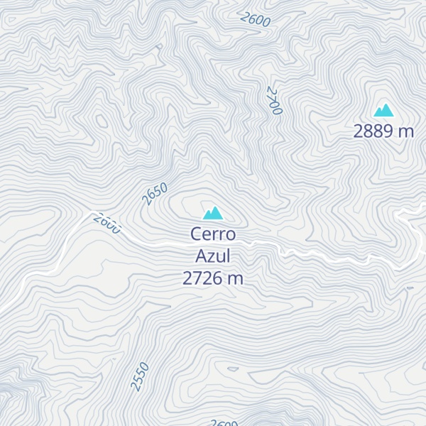 Map of Cerro Azul