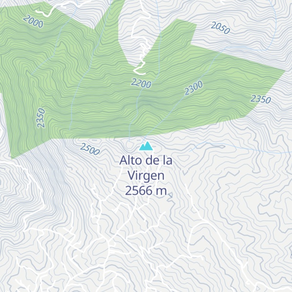 Map of Alto de la Virgen
