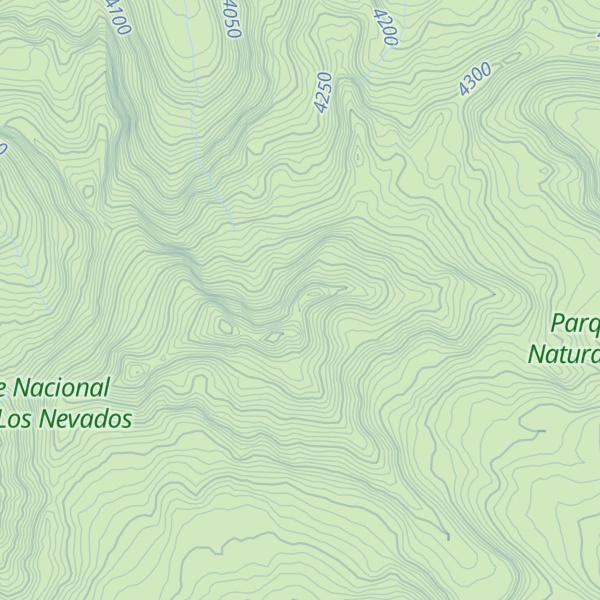 Map of Cumbre Norte Paramillo