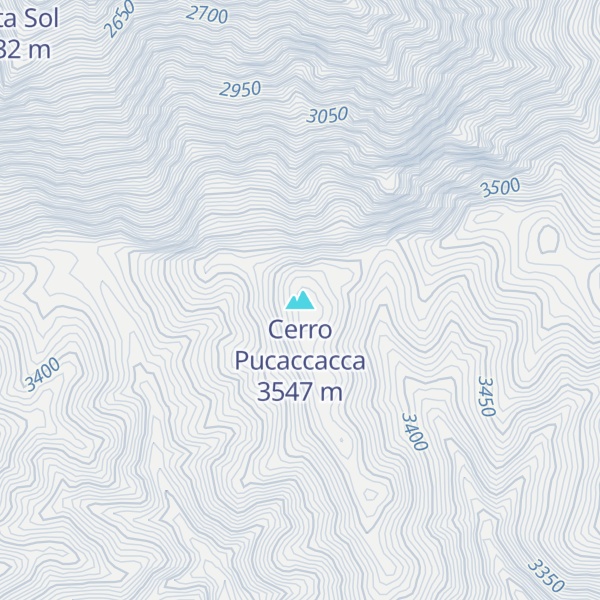 Map of Cerro Pucaccacca