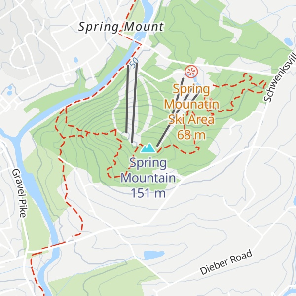 Map of Spring Mountain
