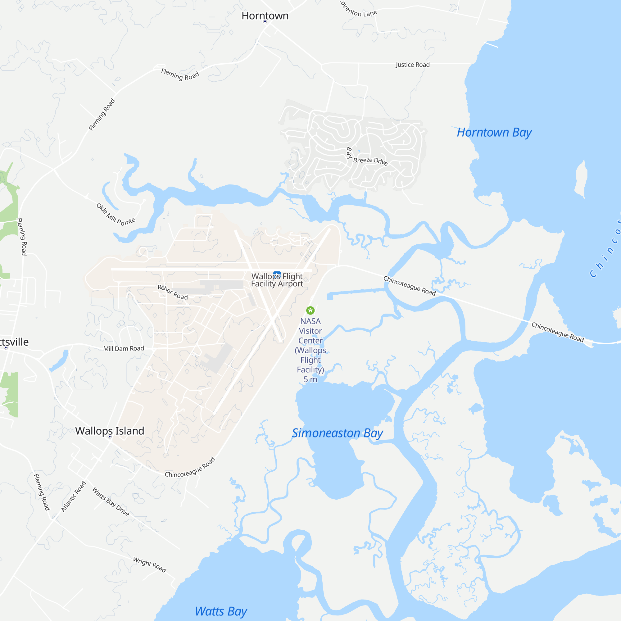 NASA Visitor Center (Wallops Flight Facility) map