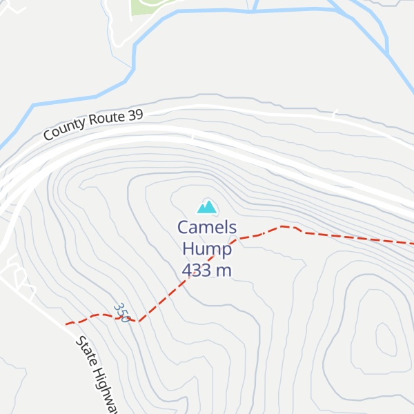 Map of Camels Hump