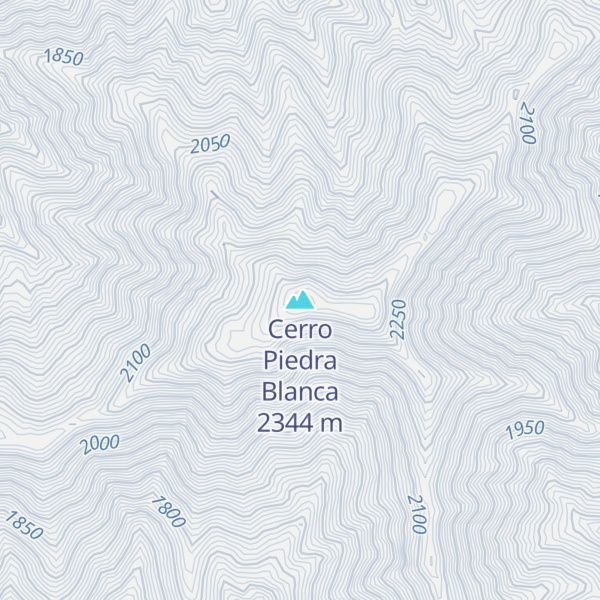 Map of Cerro Piedra Blanca