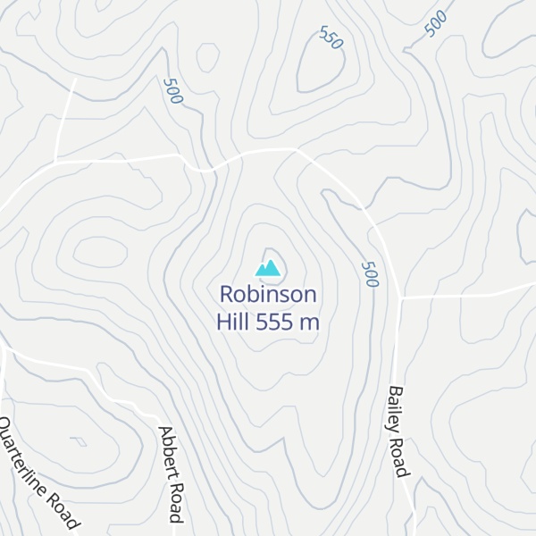 Map of Robinson Hill