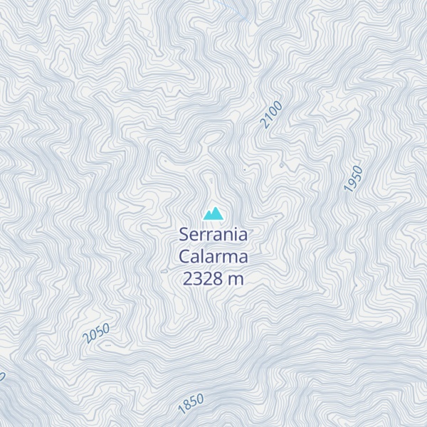 Map of Serrania Calarma