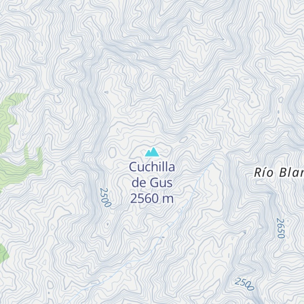 Map of Cuchilla de Gus