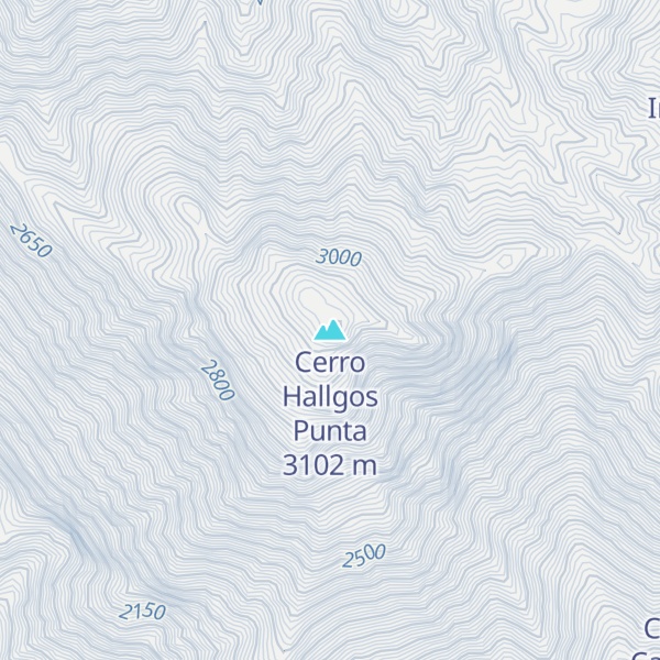 Map of Cerro Hallgos Punta
