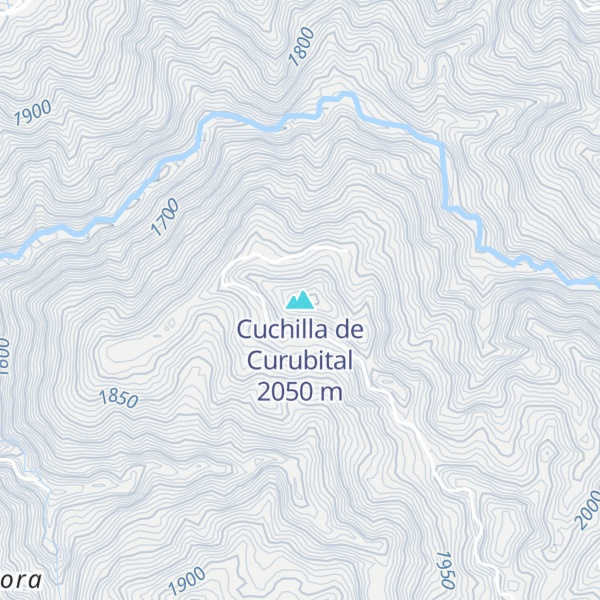 Map of Cuchilla de Curubital