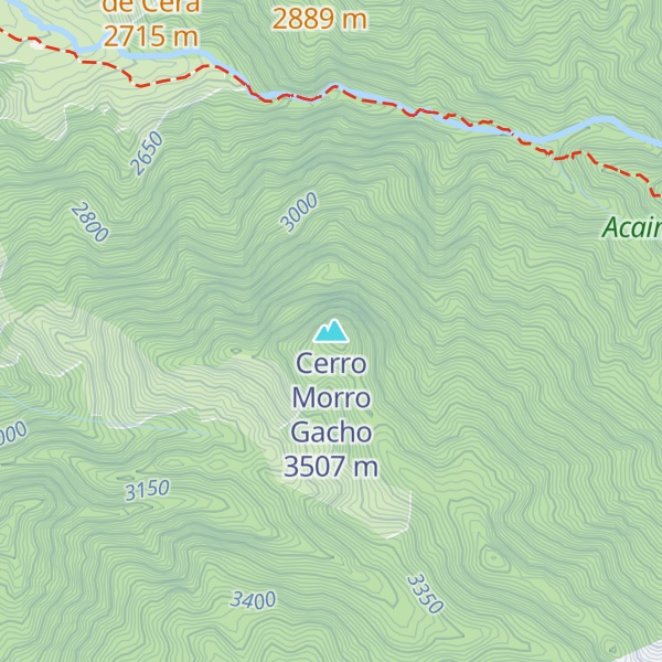 Map of Cerro Morro Gacho