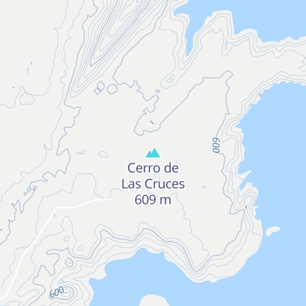 Map of Cerro de Las Cruces